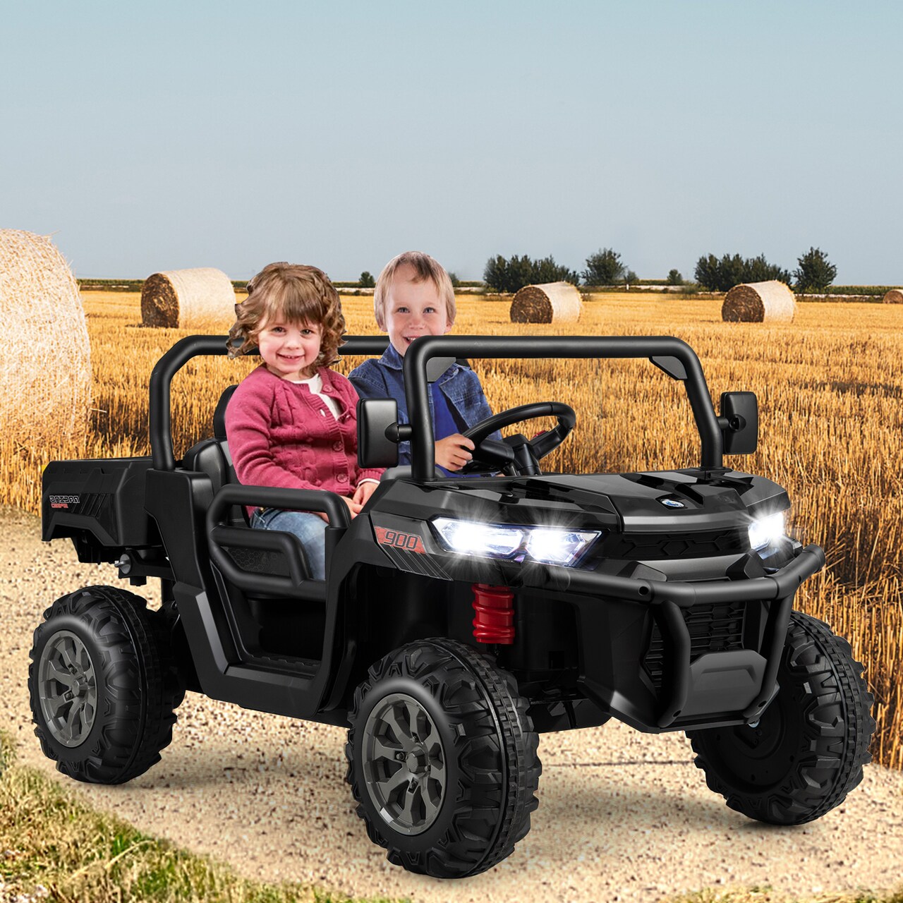 24V Ride on Dump Truck with Remote Control - 46.8" x 26.7" x 25.5"(L x W x H)
